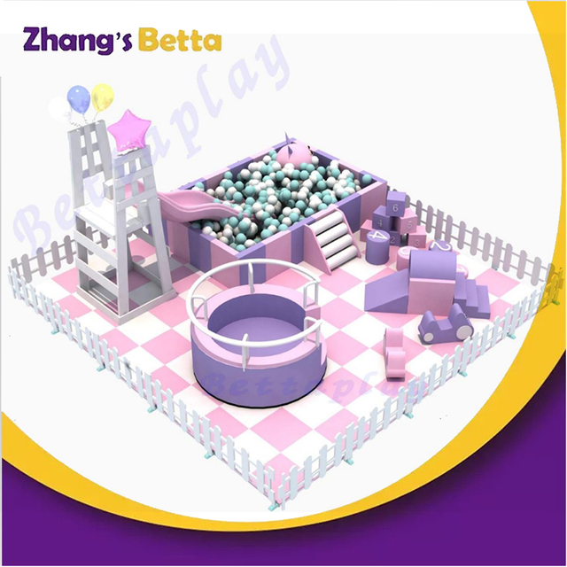 Equipo de juego suave para ni&ntilde;os peque&ntilde;os de interior Bettaplay con tobog&aacute;n y piscina de bolas para patio de juegos interior a la venta