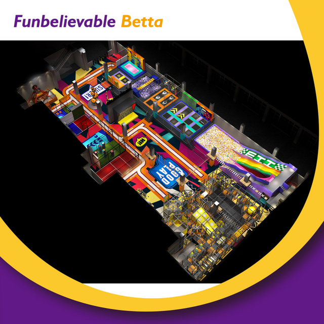Bettaplay para niños Trampoline Playground Indoor Jumping Trampolines Parks Equipment