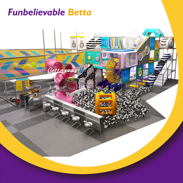 Parque de atracciones pl&aacute;stico interior de la casa de juegos de los ni&ntilde;os Bettaplay patio interior travieso del fuerte para los ni&ntilde;os