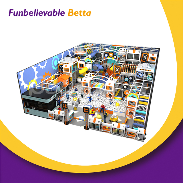 معدات ملعب داخلي من Bettaplay ذات طابع المحيط، منزلق داخلي صغير مع مرافق اللعب الناعمة لحوض سباحة Ocean Ball للمركز التجاري