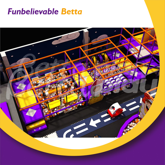 معدات منطقة اللعب الداخلية Bettaplay 251㎡، ملعب داخلي مع شريحة كبيرة للأطفال