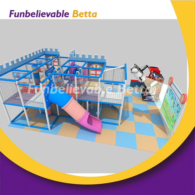 Bettaplay Blue Small Kids Play Kids معدات اللعب في الأماكن المغلقة المتاهة للأطفال