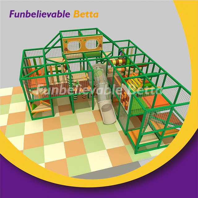 Bettaplay عالية الجودة موضوع الغابة الخضراء اللون الأخضر للأطفال معدات ملعب داخلي للأطفال لعب المتاهة في الأماكن المغلقة