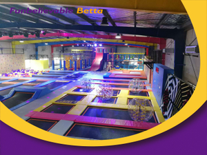 معدات امتياز Bettaplay Trampoline Park Plsy Ground Park حديقة الترامبولين الداخلية للبيع