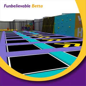 Большой закрытый батутный центр Bettaplay, оборудование для детских игровых площадок, поставщик стен для скалолазания