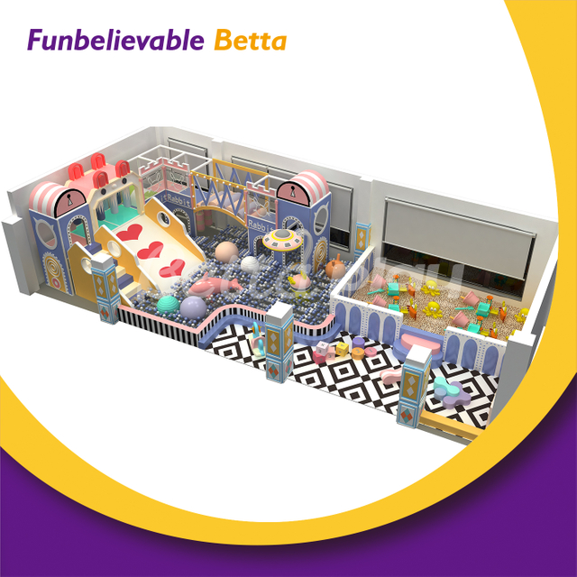 معدات ملعب داخلية ملونة من Bettaplay Rabbit للمركز التجاري