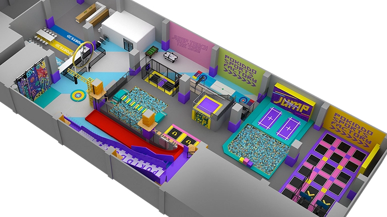 دراسة حالة بوكيدو: متنزه المغامرات الديناميكي بمساحة 1200 متر مربع في دونغقوان