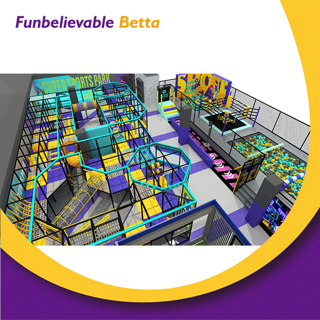 Bettaplay Zona de juegos interior inmersiva de 950 m&sup2; Zona de aventuras interactiva para negocios con muro de escalada con foso de espuma y juegos de alta tecnolog&iacute;a