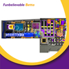 Bettaplay 650㎡ &Aacute;rea de juegos interior Centro de juegos interior Parque de trampolines Toboganes grandes para centros comerciales comerciales