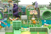 Bettaplay Parque infantil interior moderno de 300 m² Piscina de bolas blandas para ni&ntilde;os peque&ntilde;os de 300 m² con toboganes Zona para ni&ntilde;os