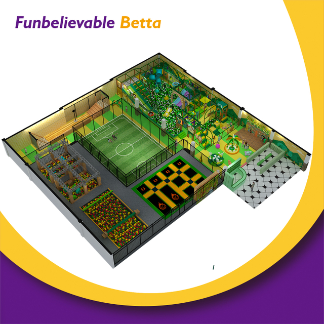 Bettaplay 700m&sup2; متنزه ترفيهي داخلي تحت عنوان غابة غامرة، أجواء غابة حالمة ومثيرة، منزلق كبير