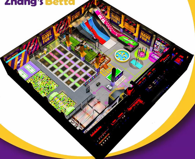 Bettaplay 2000㎡ WenZhou AP park Trampoline Sport a la venta 
