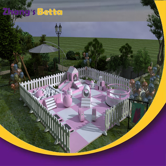 مجموعة Bettaplay اللطيفة الوردية لمعدات اللعب اللينة في الأماكن المغلقة للأطفال الصغار مجموعة لعب ناعمة للأطفال