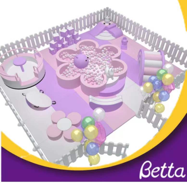 Bettaplay Цветочная тема Оборудование Softplay Крытая игровая площадка для малышей