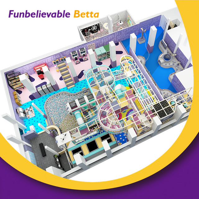 Bettaplay, 800 m2, equipo de juego personalizado para ni&ntilde;os, juegos, equipo de juego interior suave, peque&ntilde;o patio interior para ni&ntilde;os