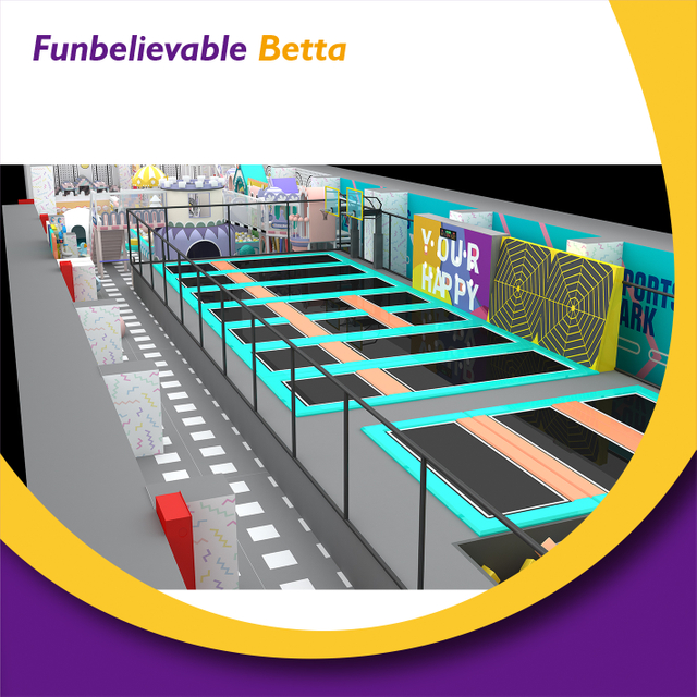 Bettaplay Kids Popular trampol&iacute;n Centro deportivo &Aacute;rea de entretenimiento interior Constructor de juegos infantiles