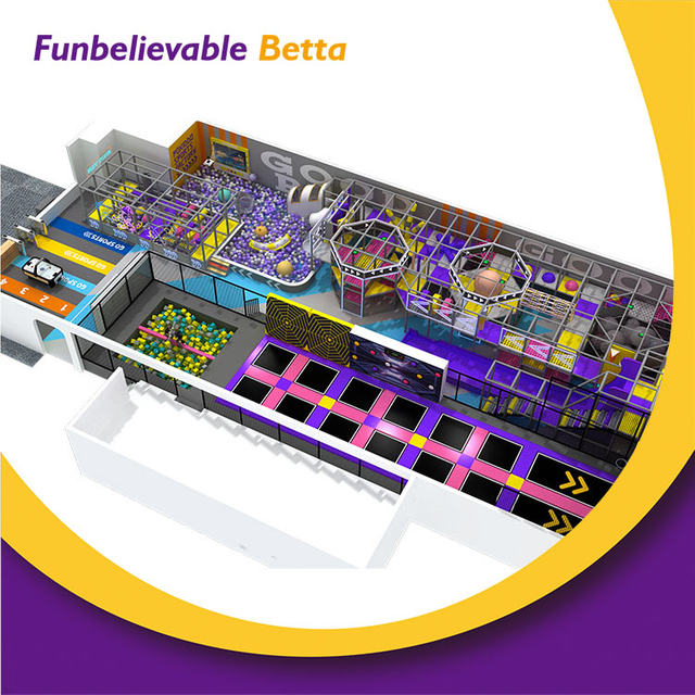 Bettaplay 1000sqm Family Entertainment Trampoline Park ملعب داخلي حديقة الترامبولين وملعب ناعم