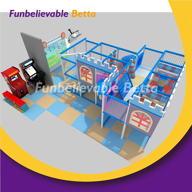 Bettaplay Blue Small Kids Play Kids معدات اللعب في الأماكن المغلقة المتاهة للأطفال