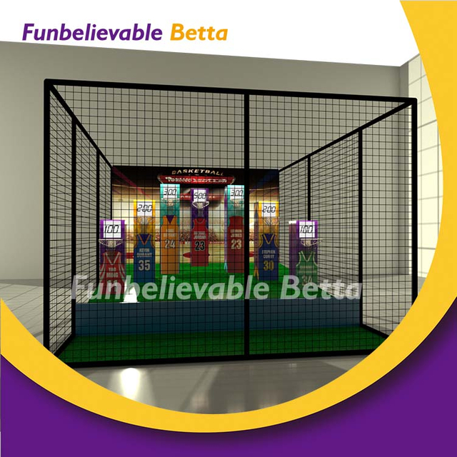Zona de baloncesto interactiva comercial Bettaplay, juego de baloncesto para ni&ntilde;os, parque de trampolines de juego interior
