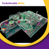 &Aacute;rea de juego de trampol&iacute;n con tobog&aacute;n Popular moderno Bettaplay, patio interior suave para ni&ntilde;os a la venta