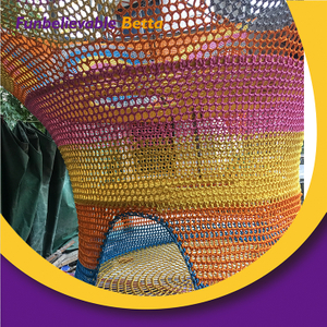 Bettaplay Kid Rainbow Crochet Climbing Nets para parque infantil de parque infantil