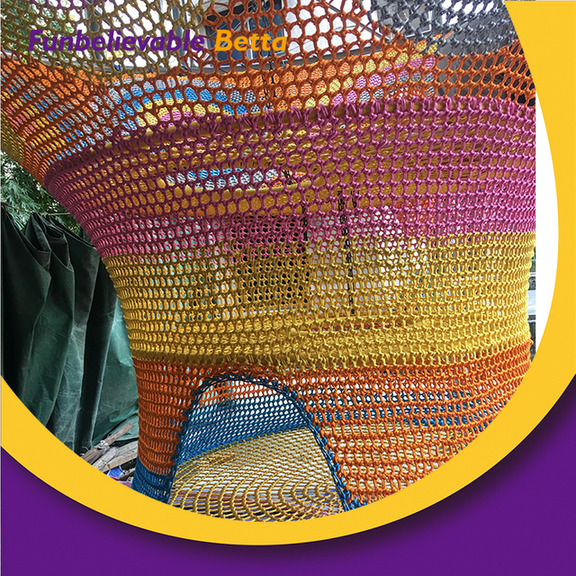 Bettaplay Kid Rainbow Crochet Climbing Nets for Idour Playground Kids Playground