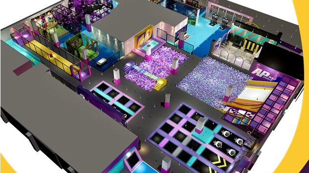 حديقة AP الرياضية الأكثر نجاحًا بمساحة 2000 متر مربع في Tongxiang Jiaxing لمركز التسوق التجاري