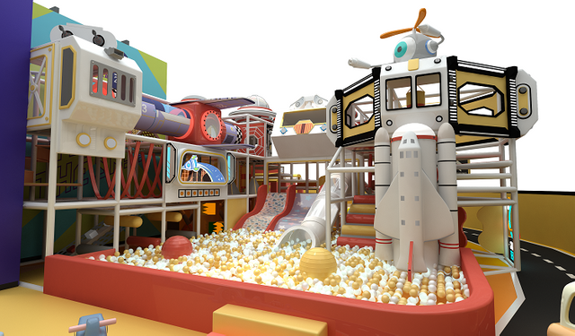 BetTaplay 490SQM Toboganes de equipos de juegos interiores para niños para centros comerciales Parques de diversiones