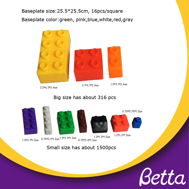 Bettaplay Plastic building block baseplate for kids