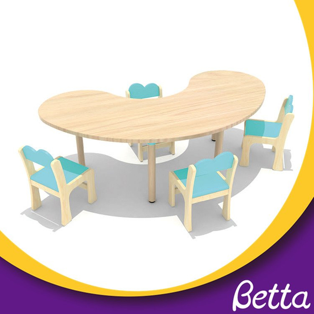 Colorido en el aula de la clase luna mesa para niños muebles de jardín de infantes