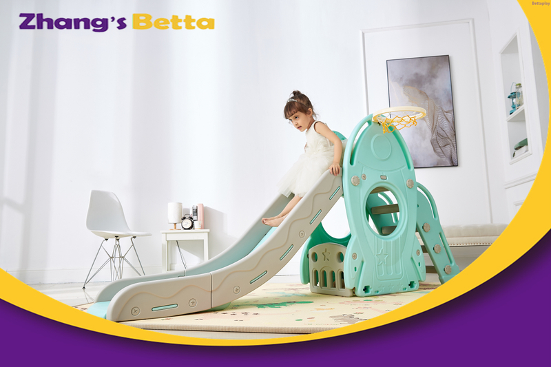 Pastel Home Stay New Design Best Quality & Plastic Children Slide with Hoop Outdoor Playground Equipment Own Use