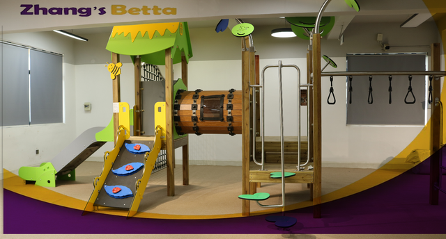 Bettaplay في الهواء الطلق Kids Wooden Playground Equipment Slide Slide