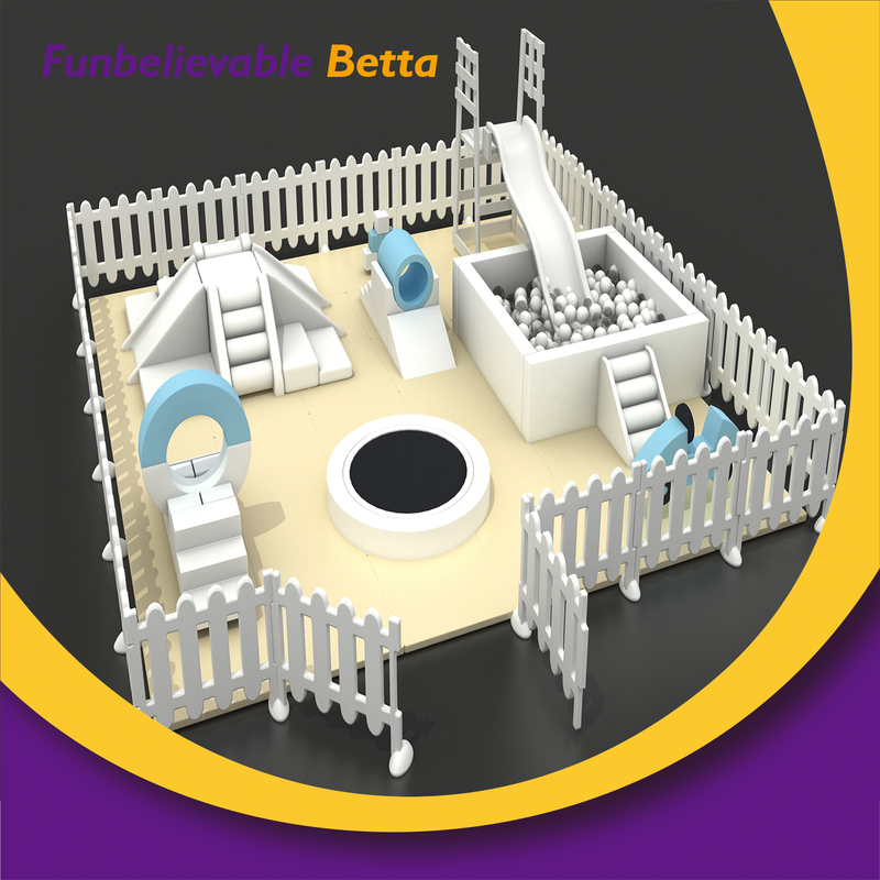 Monochrome Indoor Outdoor Playground Baby Soft Play Equipment Sets