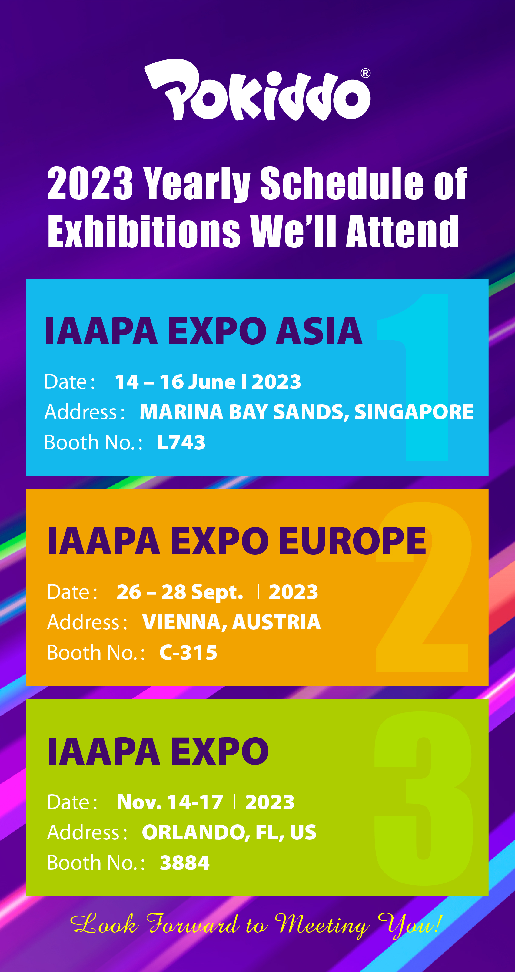 Visit our Booth 2023 EXPO Asia IAAPA in Singapore Bettaplay Kids