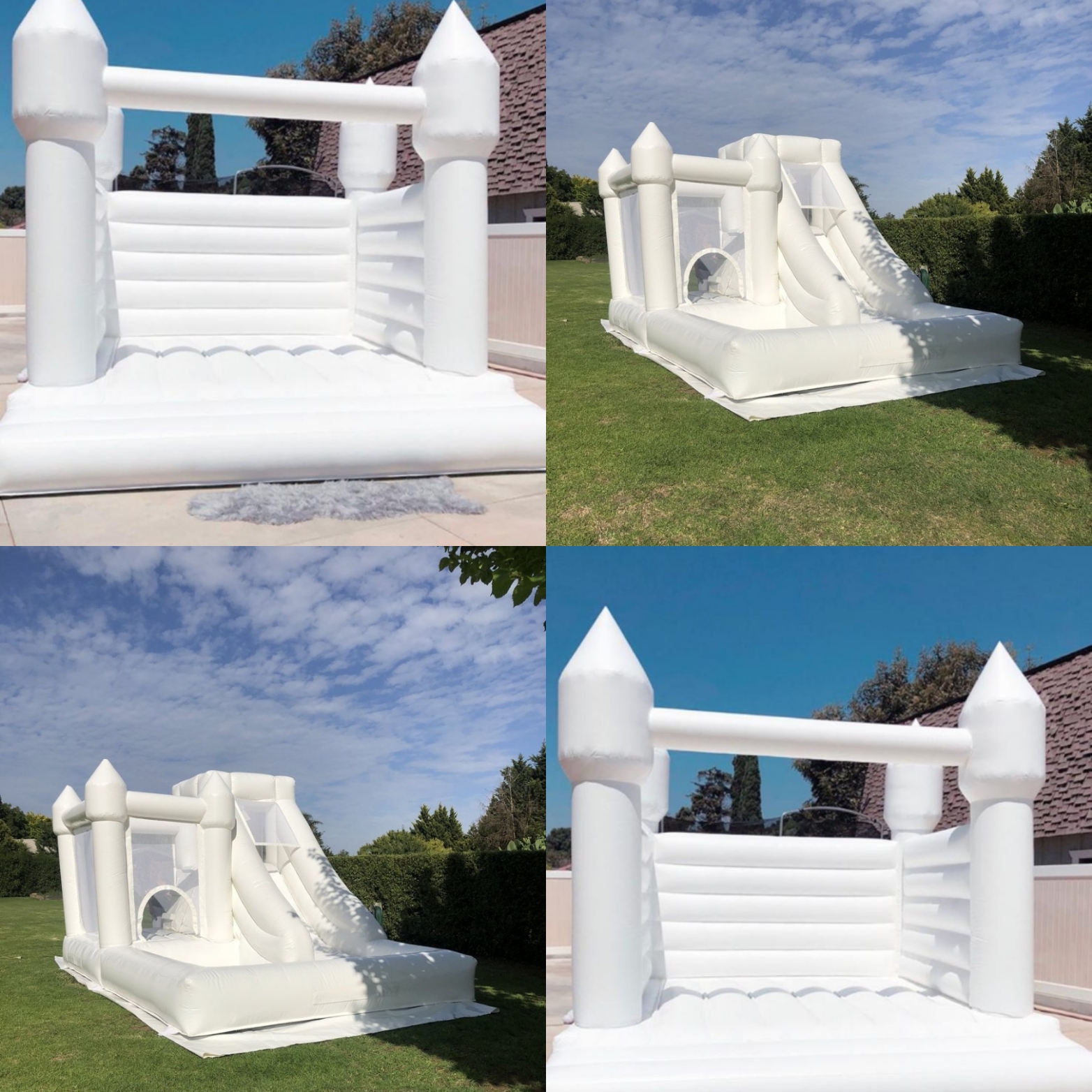 How to clean the inflatable castles?