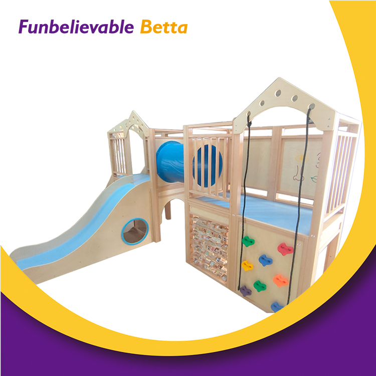 Bettaplay Wood Playground with Slide Preschool Indoor Playground Indoor Play