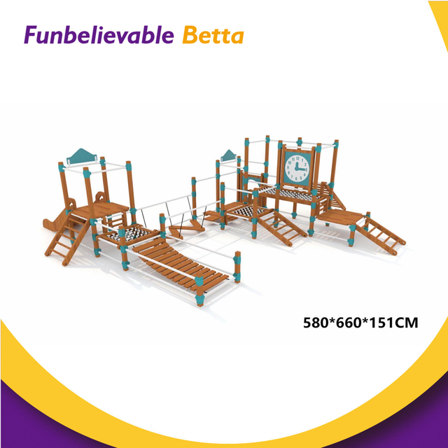 Equipo de integración sensorial de escalada de madera BetTaplay 