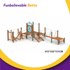 Bettaplay Ni&ntilde;os al aire libre interiores que suben el equipo de madera de la integraci&oacute;n sensorial 