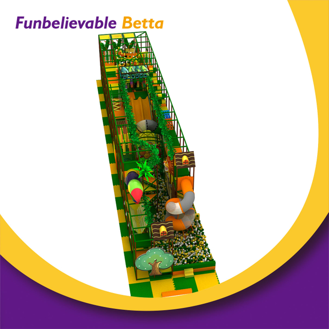 Bettaplay نمط الغابة للأطفال والأطفال الصغار Naughty Castle ملعب كبير معدات داخلية ملعب لعب ناعم للبيع