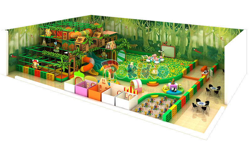 POKIDDO Estuche de dise&ntilde;o de &aacute;rea de juegos interior de 350 m2 para ni&ntilde;os del Reino Unido