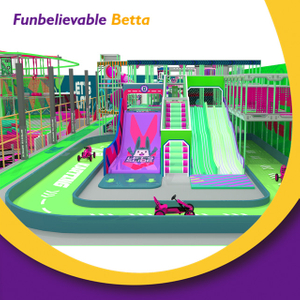 Fabricante de parques de atracciones Bettaplay de 4552 m2, centro de entretenimiento para ni&ntilde;os, equipo de juego de pelota, patio de juegos interior para ni&ntilde;os