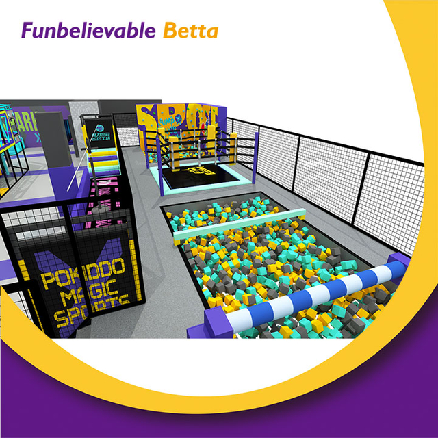 Bettaplay Zona de juegos interior inmersiva de 950 m&sup2; Zona de aventuras interactiva para negocios con muro de escalada con foso de espuma y juegos de alta tecnolog&iacute;a