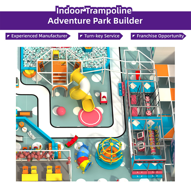 Bettaplay 475SQM Equipo de juegos interior din&aacute;mico y colorido Toboganes comerciales para diversi&oacute;n y actividad