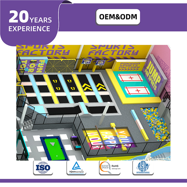 Bettaplay 1800sqm Sweet Style Playground Playground مجموعة تجارية Trampoline Adventure Park Zone للأطفال