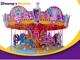 Merry Go Round Playground Equipment For Amusement Park
