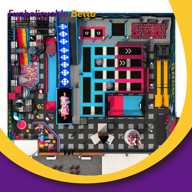 Bettaplay 985 кв.м. Крытая игровая площадка, оборудование для парков развлечений, стильный мяч для скалолазания, бассейн, мягкая пена для детского игрового центра