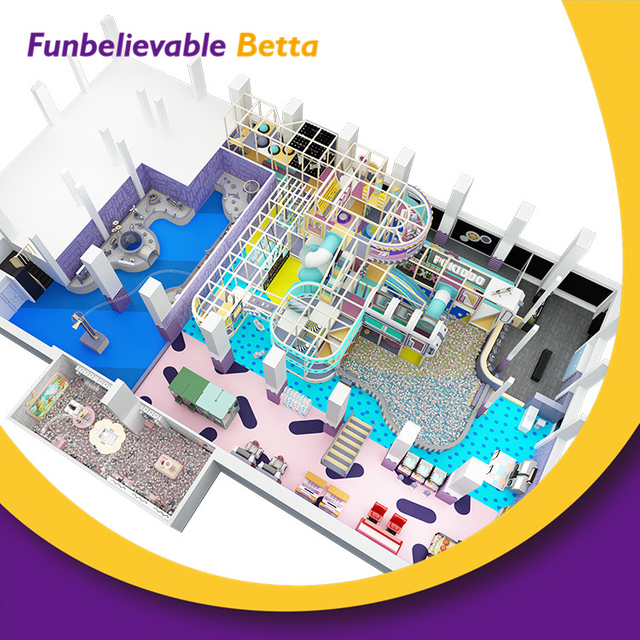 Bettaplay, 800 m2, equipo de juego personalizado para ni&ntilde;os, juegos, equipo de juego interior suave, peque&ntilde;o patio interior para ni&ntilde;os