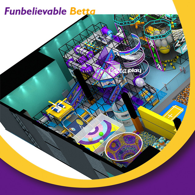 مركز تسوق شعبي عالي الجودة للأطفال يلعبون ألعاب ملعب داخلي للأطفال مع حمام سباحة كروي