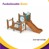 Bettaplay Ni&ntilde;os al aire libre interiores que suben el equipo de madera de la integraci&oacute;n sensorial 