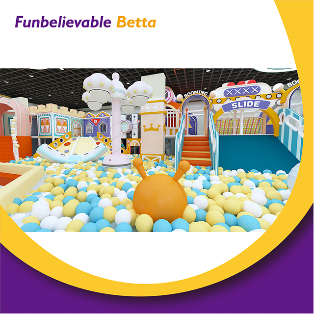 ملعب Bettaplay Happy Vibe الملون للأطفال في الأماكن المغلقة، حمام سباحة مخصص بمليون كرة مع غرفة حفلات عائلية